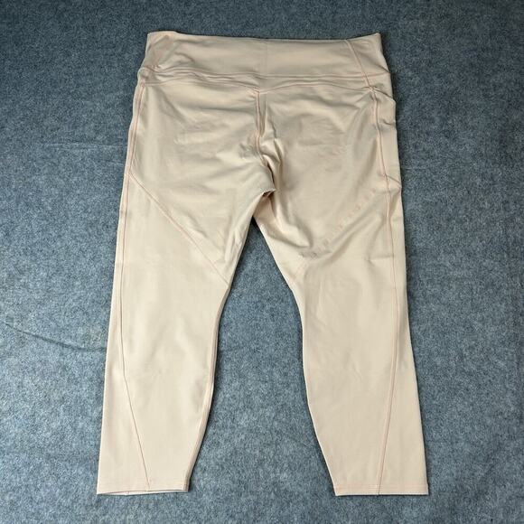 Fabletics Oasis High Waisted 7/8 Leggings Womens 4X Light Pink Athleisure - Picture 10 of 11
